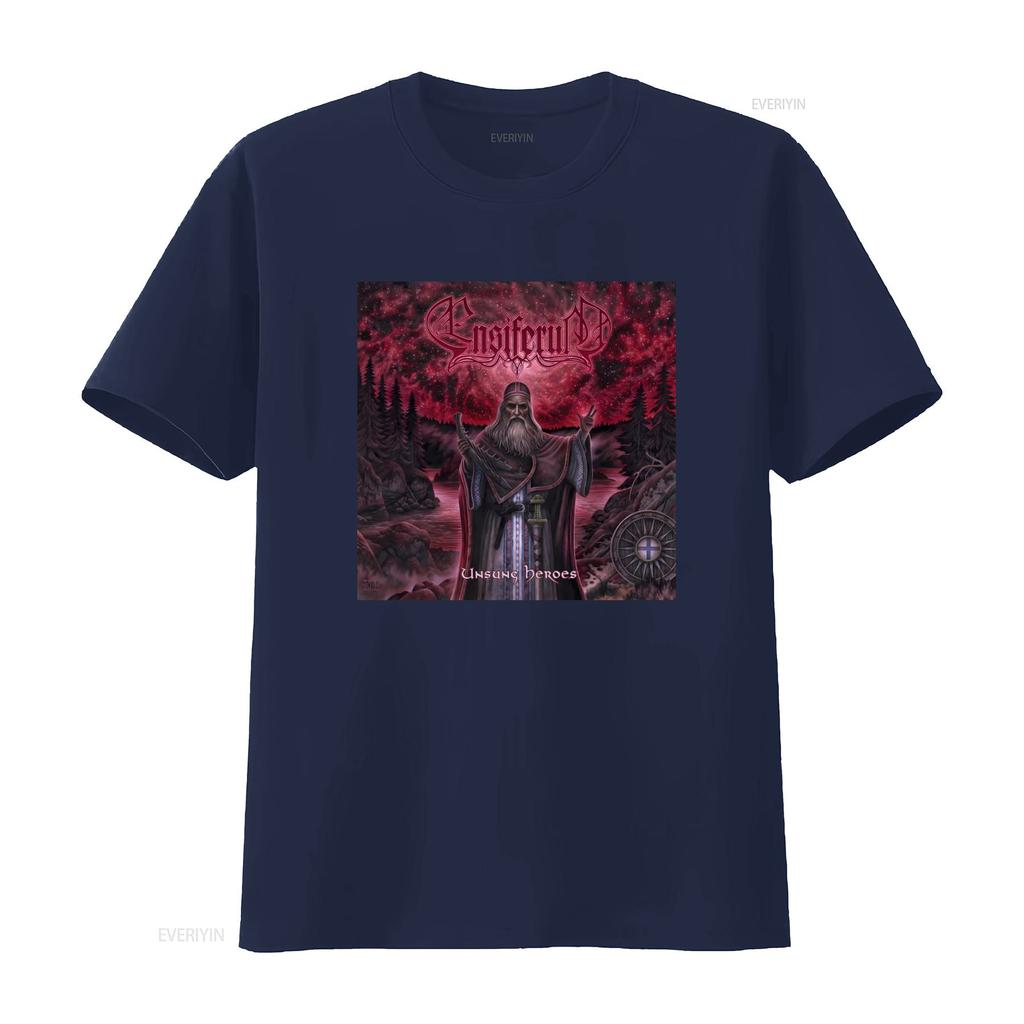 Ensiferum Unsung Heroes Metal Band T Shirt Size S For Fans Vintage Washed Stylish Fashion Slightly Stretched Homme Comfortable