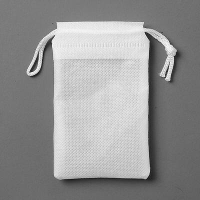 One-piece String Non-woven Pouch 50p Set (12x15cm) (white)
