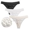 Laipin Silk Satin Sexy Panties Women's T-Back, Gorgeous, Shiny, Low-Rise Lingerie, Underwear,