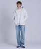 Basic House Uni Basic Brushed Terry Hooded Zip-Up Jumper Oatmeal Lajp7101