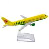 16cm Russian Airlines Siberia S7 Airplane Model Aeroflot Airbus 320 Aircraft Diecast Model Metal 1/400 Scale Plane