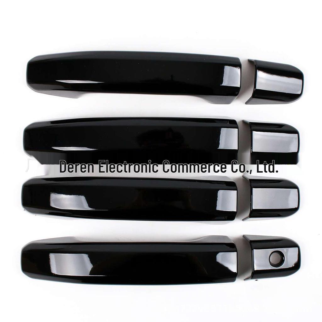 Glossy Black Door Handle Stickers for 14-20 Silverado/Sierra