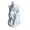 Ornaments with Philosopher Shape Stable Base 3D Printed Sculpture Retro Literary Desktop Decoration for Study Room Office Entrance Hall