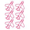 100pcs Airplane Shaped Paper Clips Rust Prevention Plating Process Cute Paper Clip for Scrapbooking Card Making