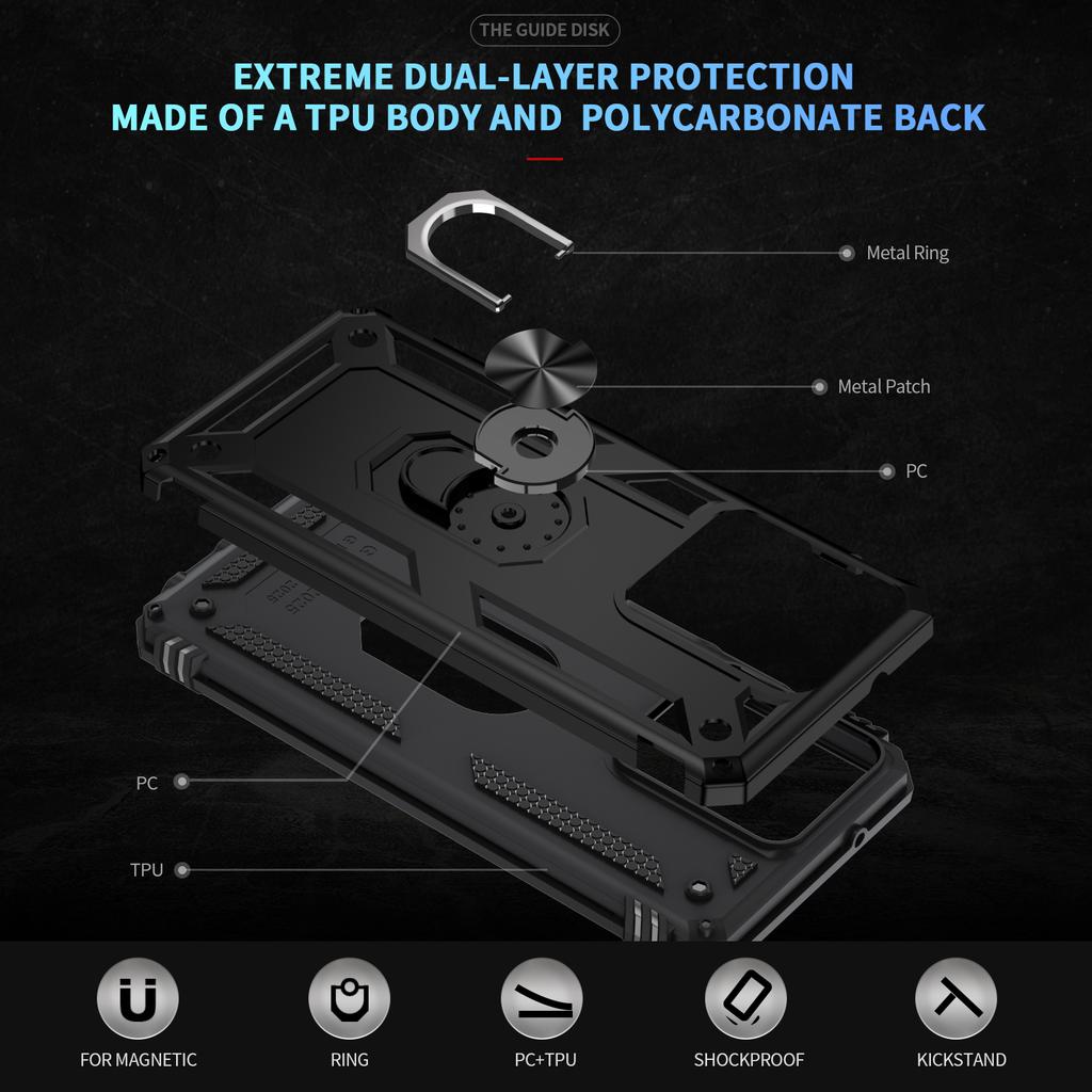 Phone Case for Motorola Moto G Play (2025) 4G/G Power (2025) PC+TPU Phone Cover with Kickstand