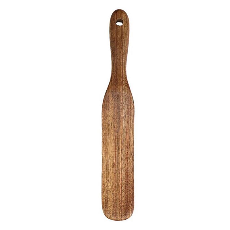 1PC Cookware Kitchen Utensils Sourdough Starter Butter Bread Spatula Wooden Spoon For Salad Mixing Cooking Tool Wooden Spurtle