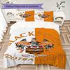 Blackpool Football Club Pattern Bedding uilt Set uilt Cover Pillowcase Home Decoration Birthday Gift (1*duvet cover + 2*pillowcase without core)