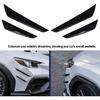 4PCS Car Front Bumper Splitter Fins Lip Trim, Glossy Black Improve Diffuser Shark Fin Kit for Car Spoiler Wing, Front Bumper Side Canards Splitter