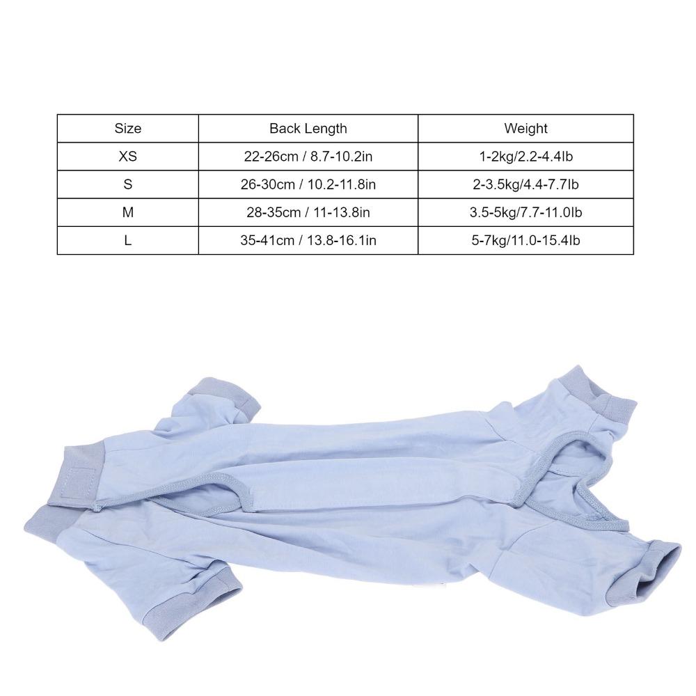 Easy to Move Pet Surgery Suit Breathable Surgical Onesie for Pet Abdominal Wounds Or Skin Diseases