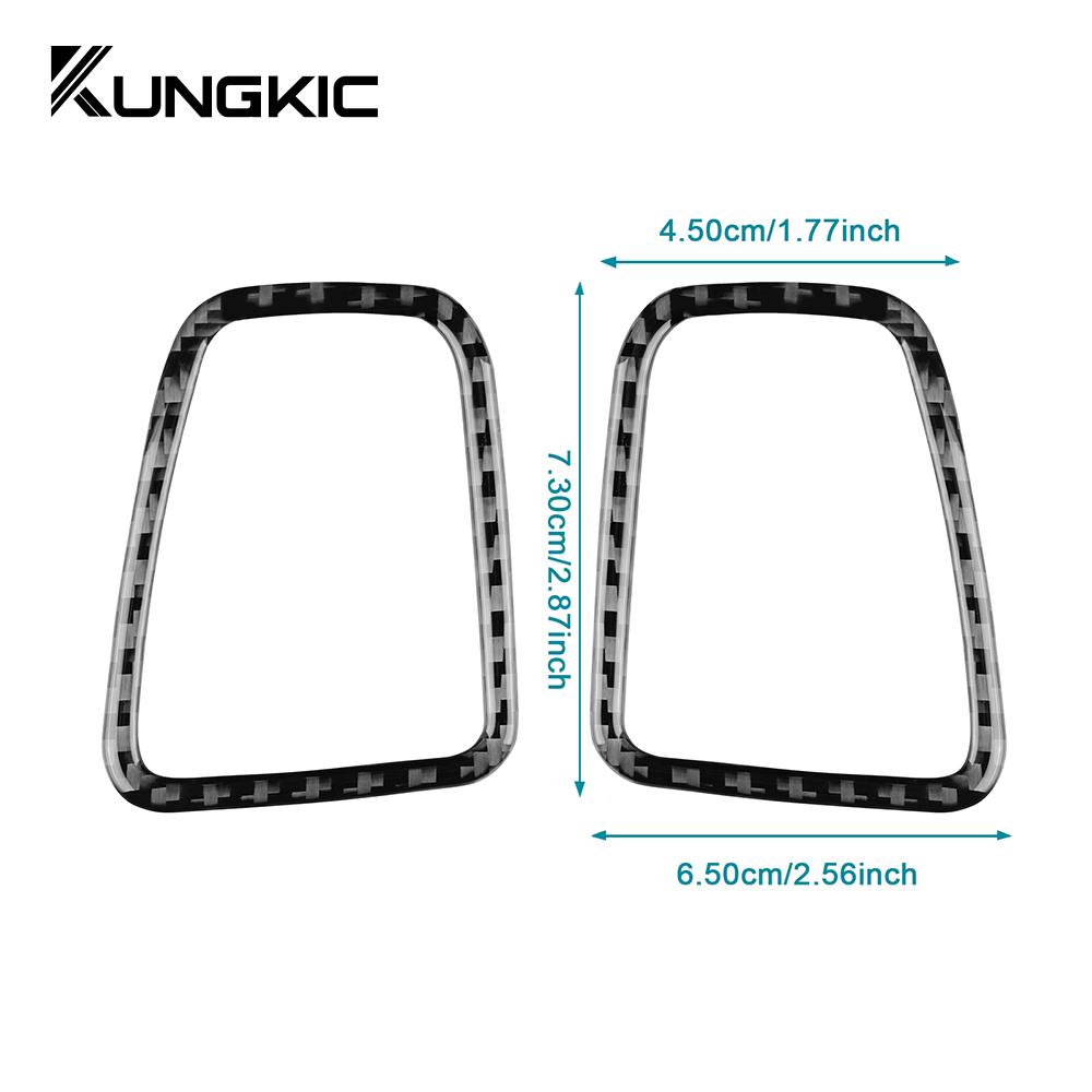 Real Soft Carbon Fiber Sticker For Kia Sportage 2017 2018 2019 2020 2025 LHD RHD Car Air Outlet Side of Instrument Frame Trim