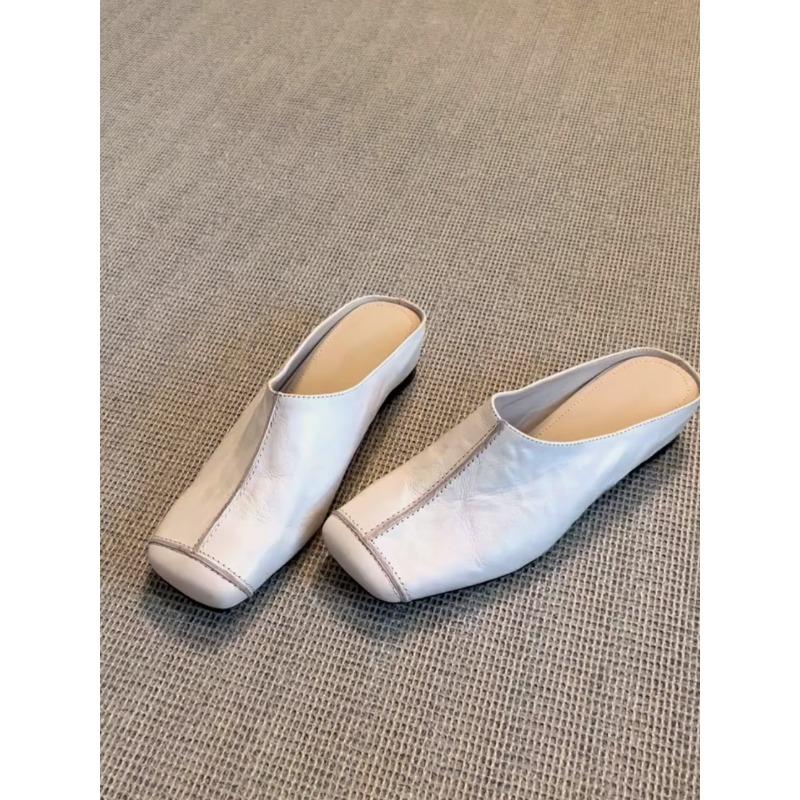 New Style of Casual Flat Half-drag Shoes for Women with A Headband