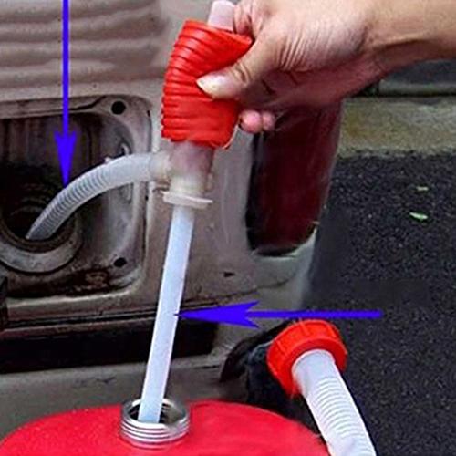 Extremely Good Car Truck Manual Hand Siphon Pump Liquid Gas Oil Water Transfer Tool ARI