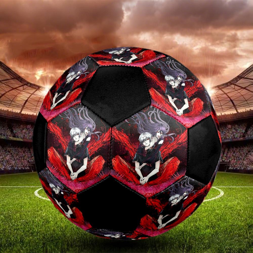 Soccer Ball Colorful Machine Stitched PVC Size 5 Team Training Competition Ready Durable High-Bounce Cool Sports Gift