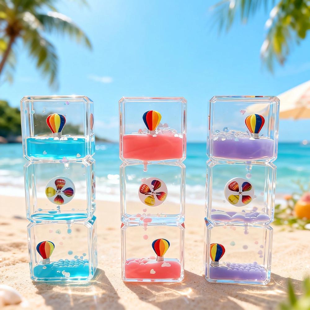 Panda Glitter Liquid Motion Hourglass - Decompression Toy & Acrylic Decoration Gift