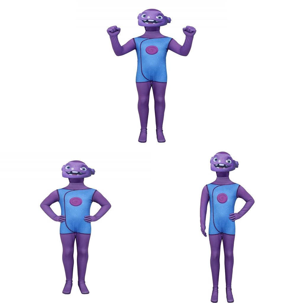 Home Oh Children Costume With Headpiece For Halloween Party And Stage Use