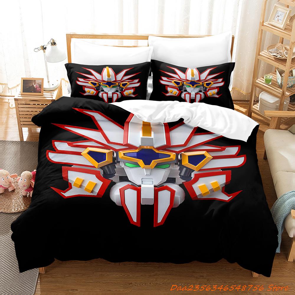 

Cool Personelity Kpop Madou King Granzort Bedding Set Cartoon Anime Three-Piece Set Adult Kid Bedroom Three-Piece Suits 3D EU Single(135*200cm)3pcs