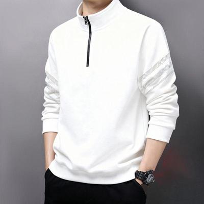 Herbst Winter Stehkragen Halber Reißverschluss Lockerer Schnitt Freizeit Pullover Hoodie
