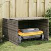Garage for Robot Lawnmower Grey 86x90x52 57 Cm Woven Resin