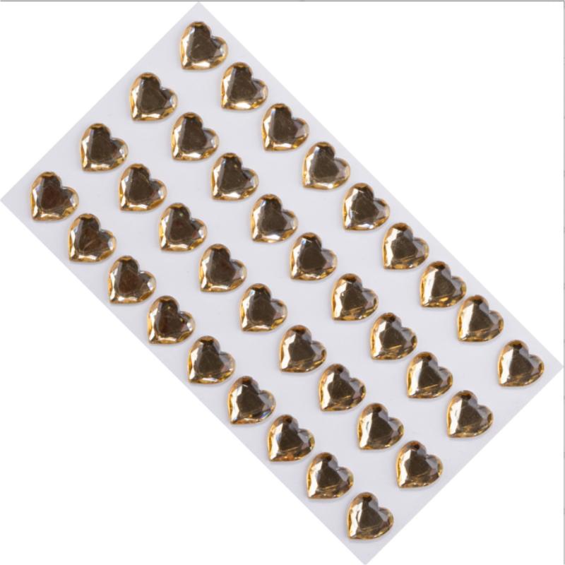 12MM36 Acrylic Love Drill Stick Korean Girl Heart the Same Model Mobile Phone Case Ledger Sticker