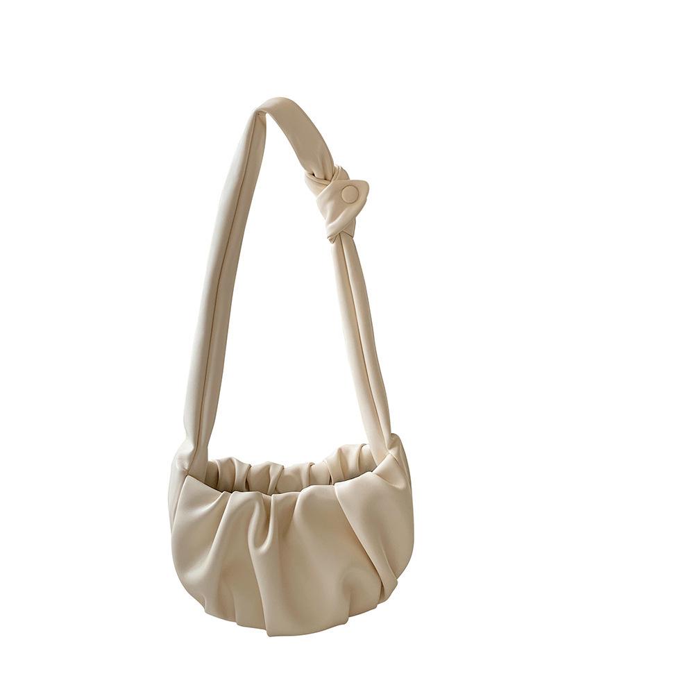 Bag Women 2025 Spring New Design Folded Dumpling Bag Fashion One Shoulder Oblique Span Small Bag Women