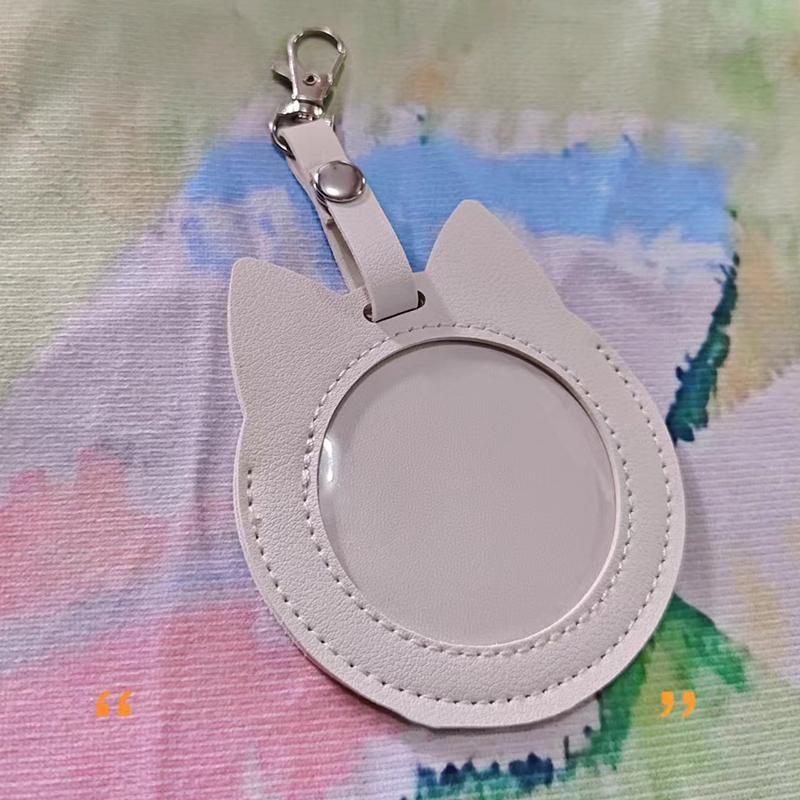 Transparent Card Holder Cute Badge Storage Cover Photocard Holder Protection Idol Card Storage Bag Pendant Student Stationery