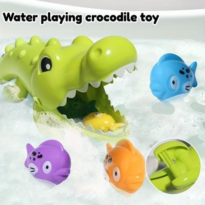 5pcs Youngsters'S Water Play Toy, Creative Education Novelty Big Crocodile Eating Small Fish Bathroom Bathing Toy, Gift for Youngsters Over 18 Months