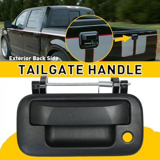 Tailgate Door For Handle 2004-2014 Ford F-150 Truck With Keyhole Black Exterior