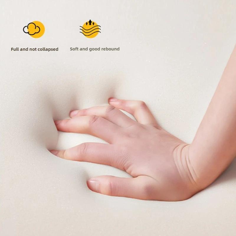 Sherpa Living Room Sofa Stool Cream Style Pumpkin Pouf Sweet Q-Shaped Short Bench Anti-Collapse Entryway Shoe Stool