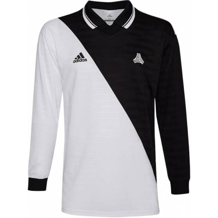 

Adidas Tango Advanced Color Block Comfortable Breathable Polo Long Sleeve T-Shirt Men Tops Black DP2705 M