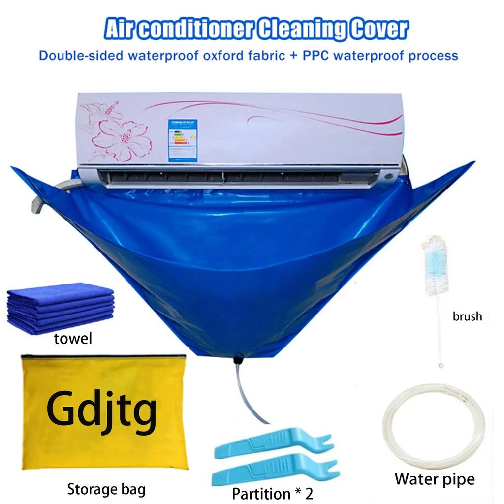 15pc Air Conditioner Cleaning Cover Kit With Clean Tools Waterproof Dust 118cm Protection Bag for Air Conditioners Cleaner 2027