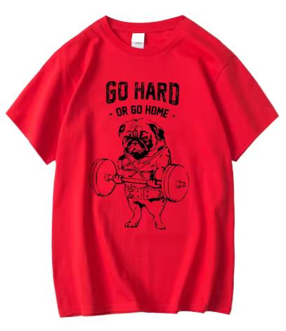 Cotton Blend Casual Pug Life Unisexs T Shirts Fashion Go Home or Go Hard Unisex Tshirt Tops Unisex Loose Male Tshirt Casual Summer Tshirt