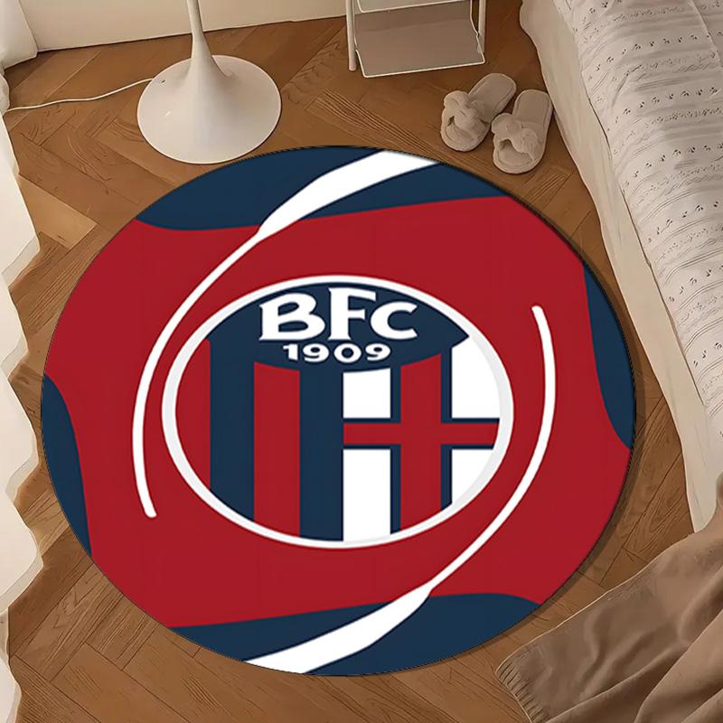 Football Bologna Round mat Home Decor, Chair rug For livingroom,Bedroom, doormat home decor Birthday Gift Christmas Gifts