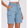 Zomershorts voor dames: casual shorts met hoge taille en wijde pijpen.