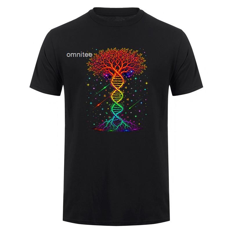Funny Tree Of Life DNA Geek T Shirt Unisex Graphic Cotton Streetwear Short Sleeve Cotton Summer Style Tshirt Unisexs Clothing HJ022