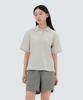 SNOWPEAK APPAREL Cooling Root Women'S Polo Shirt (S25Mwrps61) Light Beige