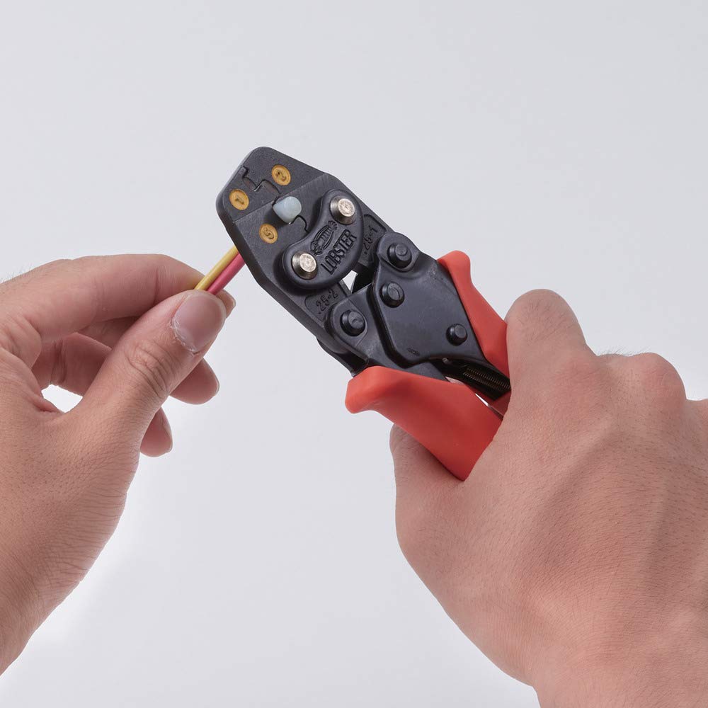 Lobtex EBI Mini krimpovací nástroj pro izolované uzavřené koncovky rozsah použití 5 konektorů AK25MA, CE1, 2,