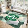 Hibernian FC Design Crystal Velvet Carpet Cozy Non?Slip Printed Rug For Bedroom Living Room Entrance