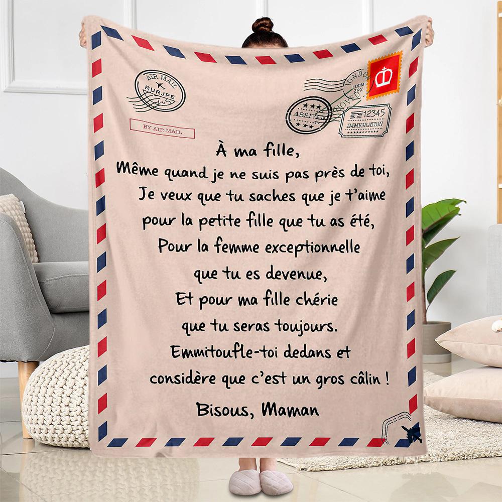 Love Letter To Son Blankets are suitable for living rooms,making them an ideal choice for outdoor travel and gifts.