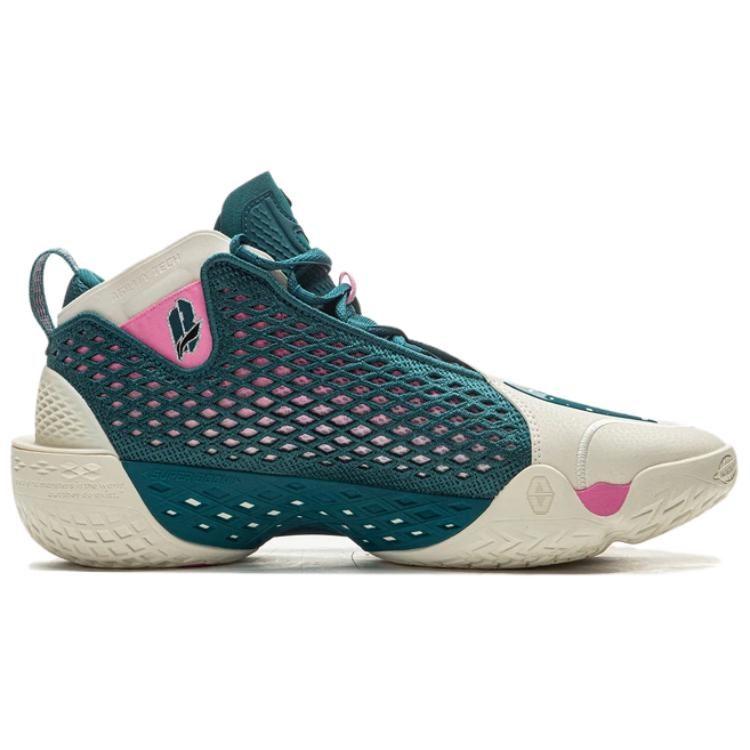 Li Ning BadFive 5 Slip Resistant, Abrasion Resistant, Breathable, Rebound Grip Mid Top Basketball Shoes Men's ABFV025-4