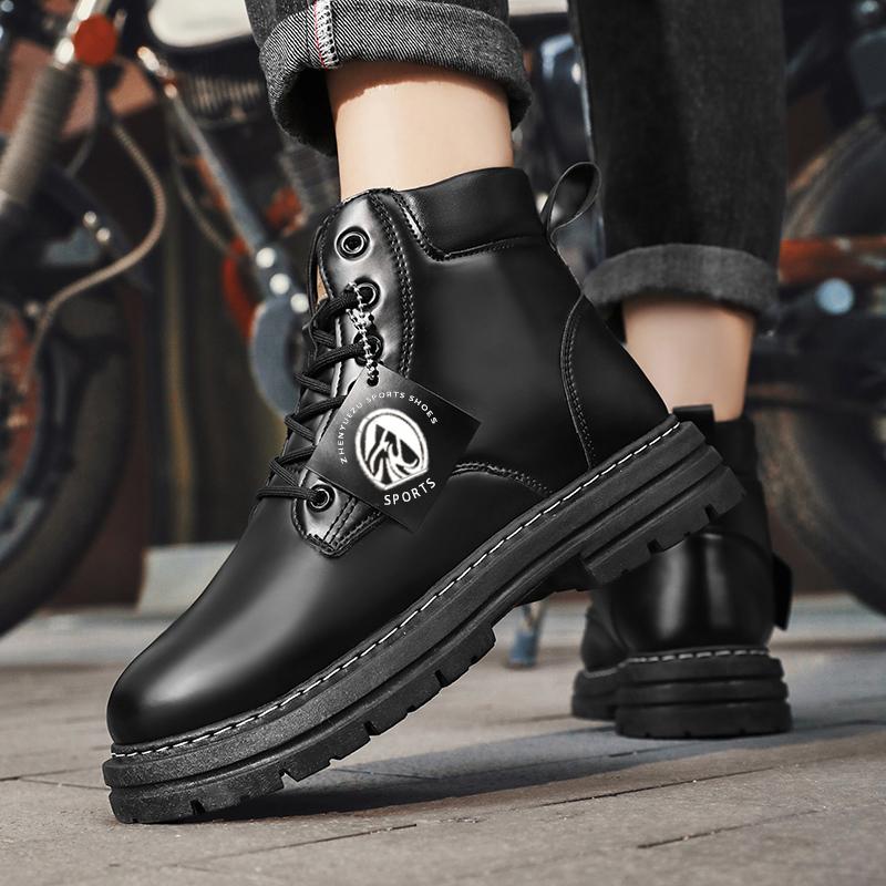 Fashion Cheap Green Men‘s Winter Boots 48 Plus Size Designer Leather Ankle Boots Men Outdoor Casual Work Boots For Men botas para hombre