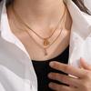 18K Gold Plated Bubble Letter Pendants - 26 English Letters