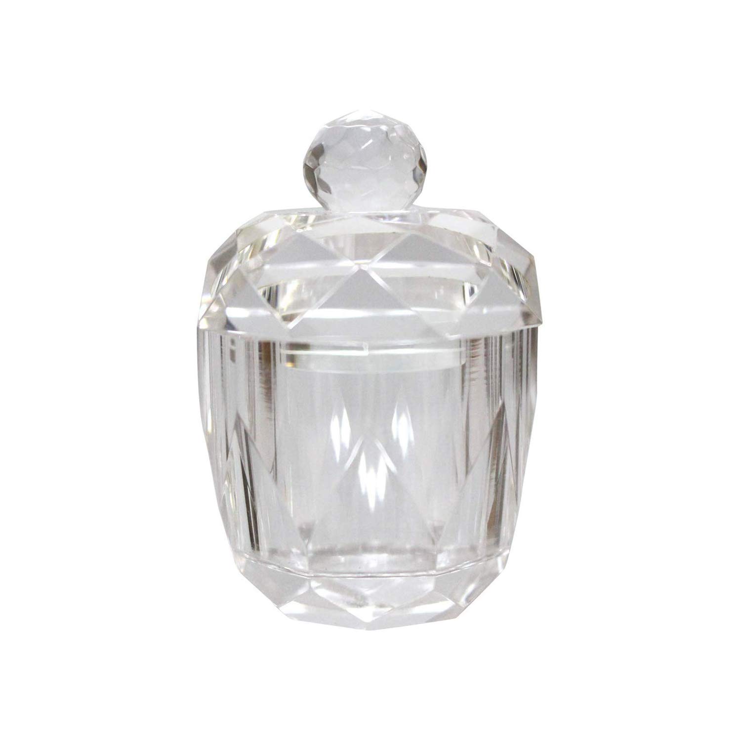 

Mini Crystal Urn, Round, Clear, for Keeping Cremation
