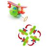 Conjunto de Aviões de Brinquedo de Corda com Ação de Salto Mortal, Aviões Giratórios a Corda, Cor Aleatória, 3 unidades