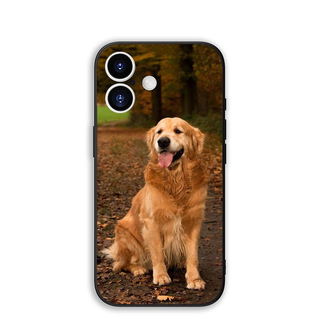 

Cover for Apple iPhone 16 15 14 11 Pro Max 6 7 8 Plus + SE2 SE3 SE 2022 2020 8+ Protective Phone Case Golden Retriever Dog Corgi iPhone 16