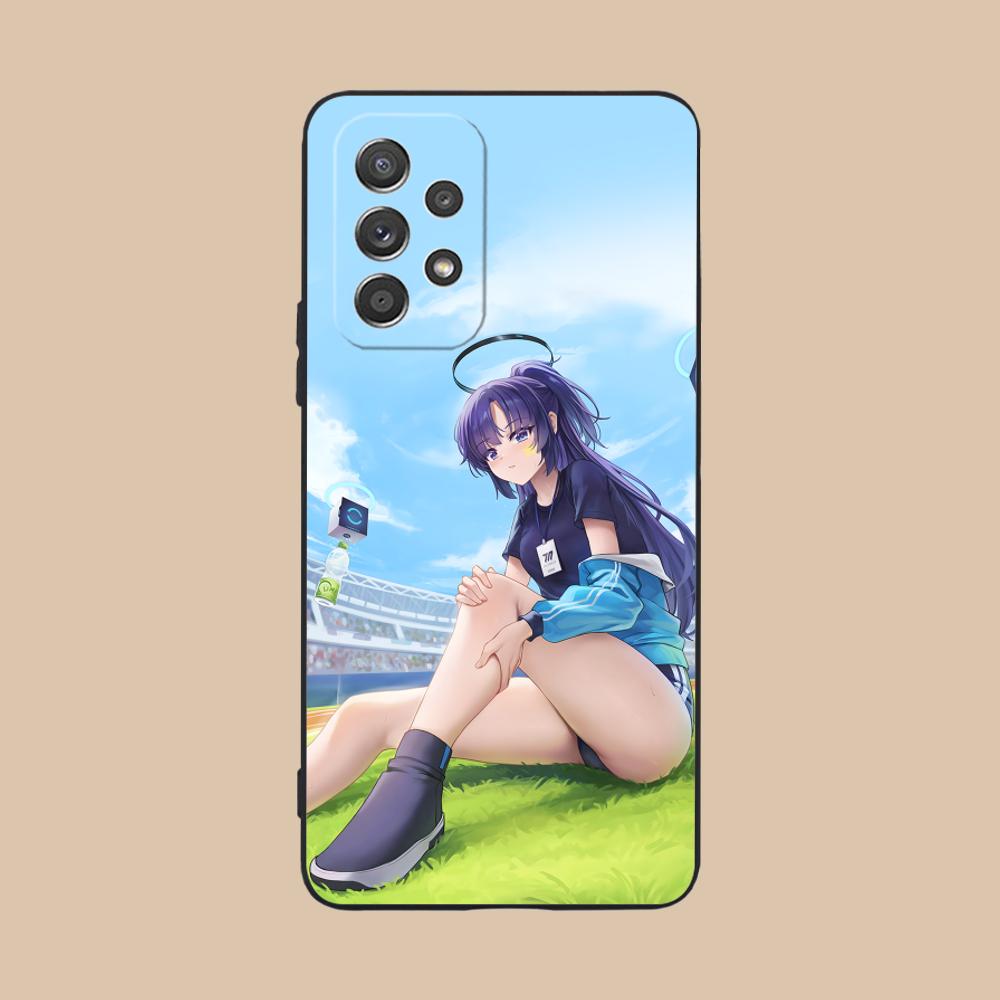 Blue Archive Yuuka Matte TPU Mobile Phone Case for Samsung Galaxy A56 55 54 53 52 51 36 35 34 23 16 15 5G Colorful Cover