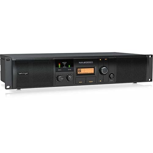 Behringer NX3000D 3000W Class D Power Amplifier with DSP Control and SmartSense Speaker Impedance Compensation
