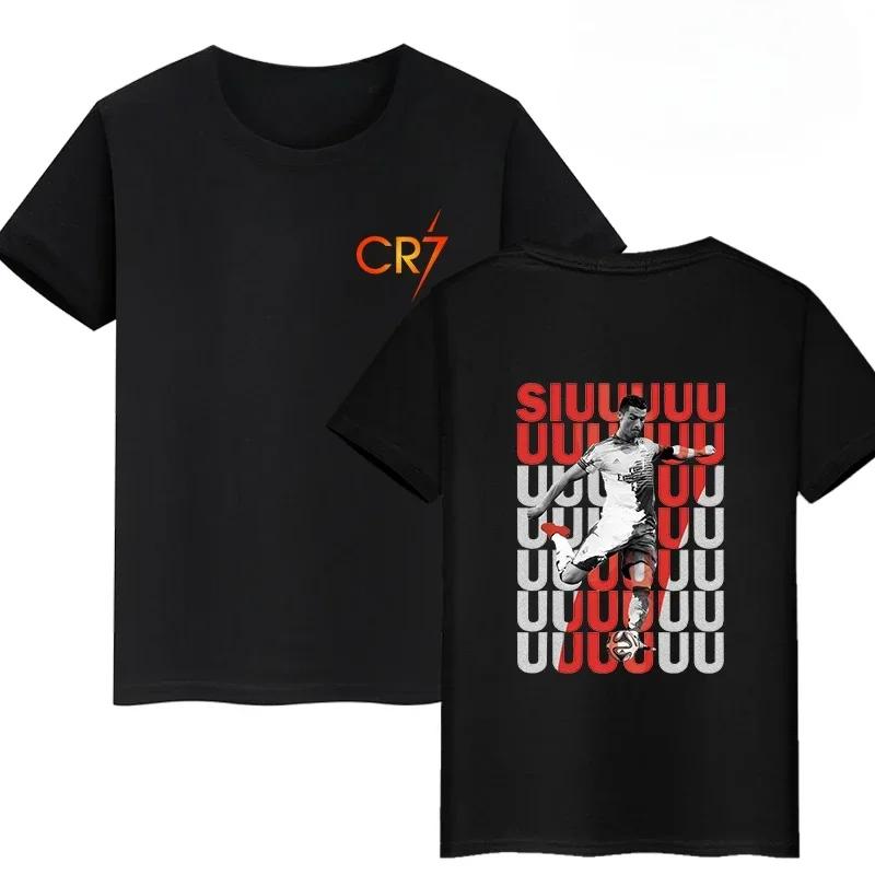 New Arrival Mens Clothes Tee Shirt Homme Graphic T-Shirts Men Tshirt for Men Ropa Hombre Ronaldo Double-sided Print 71071