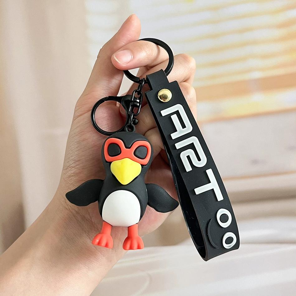 Italian Brainrot Animals Figure Keychains Tung Tung Tung Sahur Tralalero Tralala Ballerina Cappuccino Doll Keyrings Bags Pendant