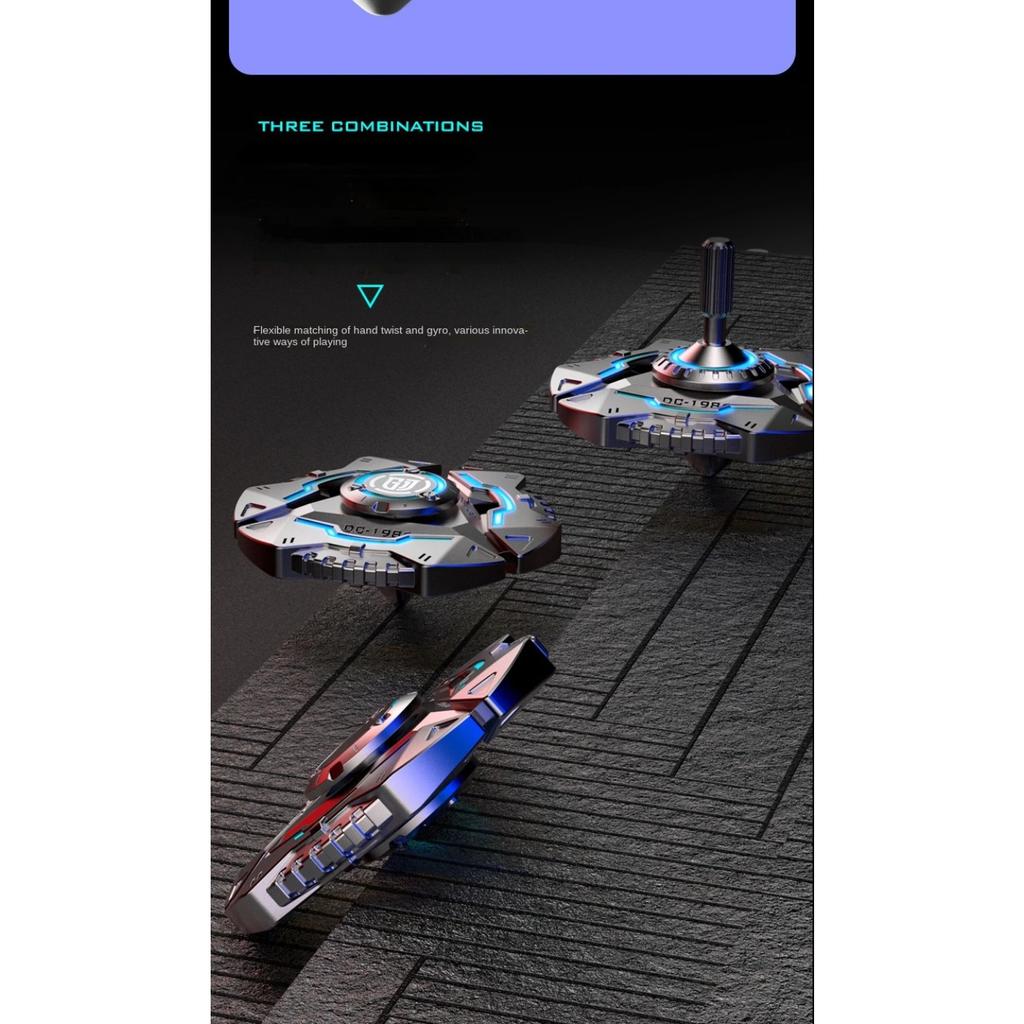 Fidget Spinner Kovový Svítící Dlouhá Doba Rotace Multifunkční Ruční Kroucení Hračka pro Úlevu od Stresu pro Dospělé Gyroskop ATOM