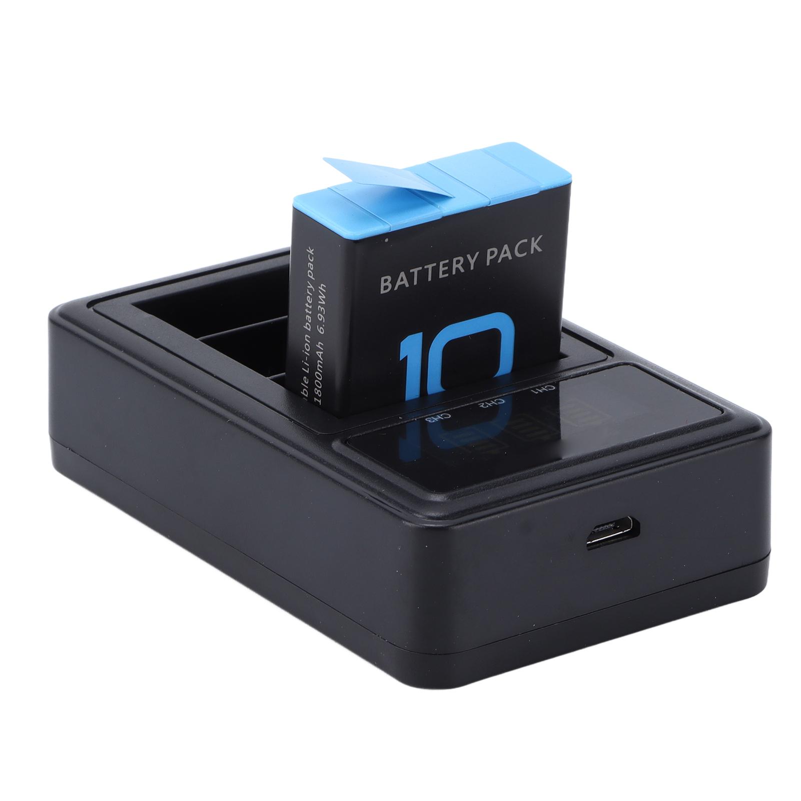 

Зарядное устройство для аккумуляторов 3-канальное портативное зарядное устройство для экшн-камер Go Hero 9 10